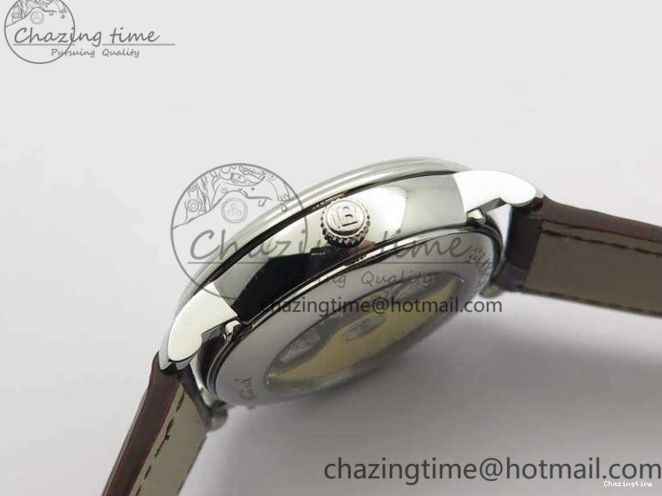 0519 FreshLook Villeret 6654 SS Complicated Function OMF 1:1 Best Edition White Dial On Brown Leather Strap A 8119